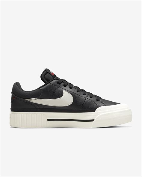 nike court legacy lift sneakers wit/zwart dames